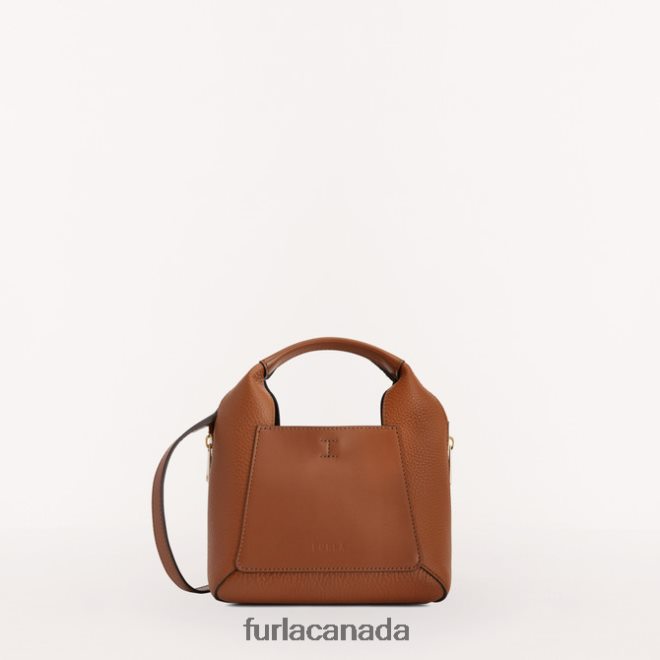 Gilda tote mini cognac h/nero Furla Women JJN26T57 Accessories