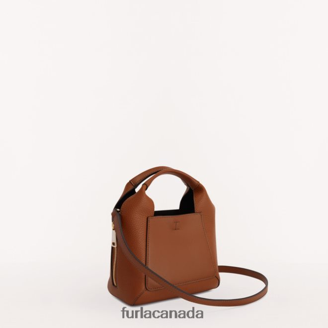 Gilda tote mini cognac h/nero Furla Women JJN26T57 Accessories
