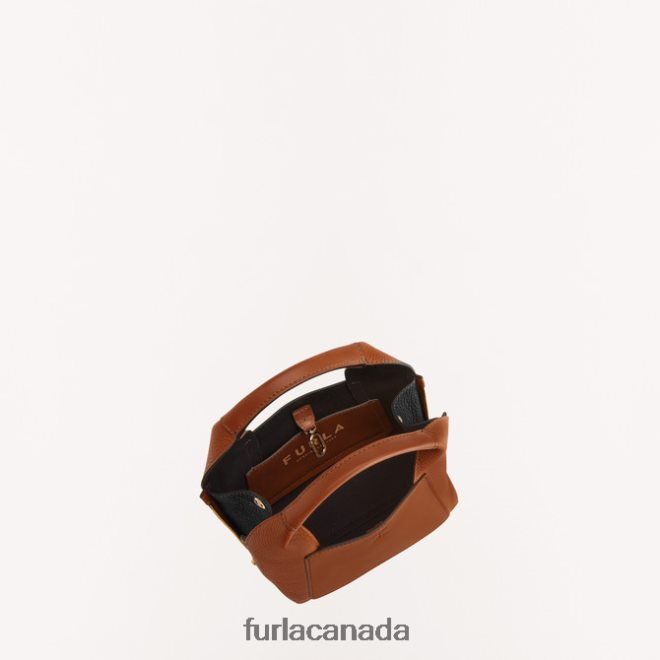 Gilda tote mini cognac h/nero Furla Women JJN26T57 Accessories