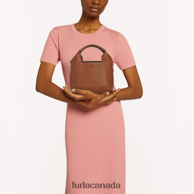 Gilda tote mini cognac h/nero Furla Women JJN26T57 Accessories